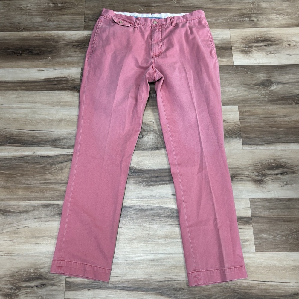 Polo Ralph Lauren Bedford Chino Mens 35x32 Classic Cotton Twill Straight Pink